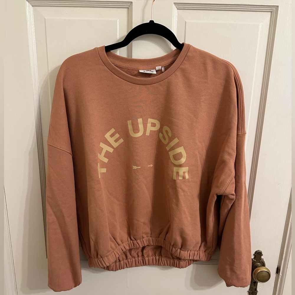 The Upside Crewneck Sweatshirt - Burnt Orange - Size XS